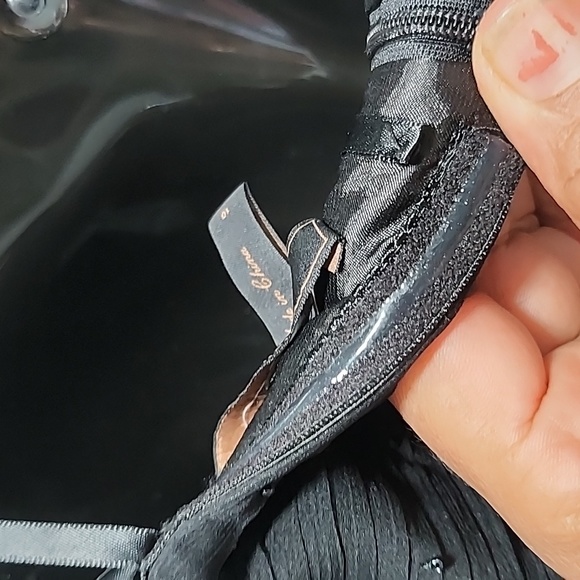 BCBG MAXAZRIA Rhinestone BLACK MAXI Chiffon DRESS - Picture 11 of 11